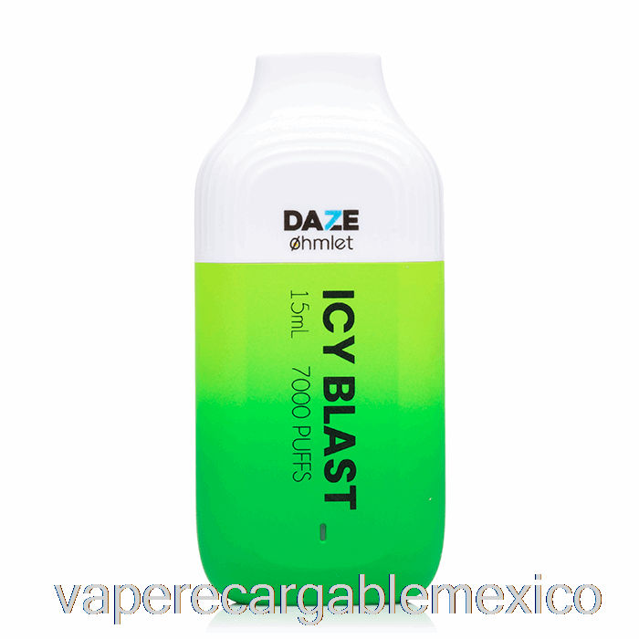 Vape Recargable 7 Daze Ohmlet 7000 0% Cero Nicotina Desechable Explosión Helada